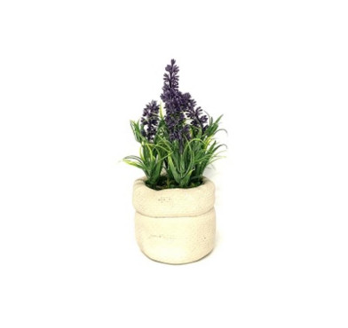 POT CIMENT AVEC LAVANDE 14X15︱Lory