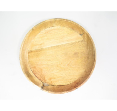 PLATEAU ROND BOIS DE MANGUIER︱Lory