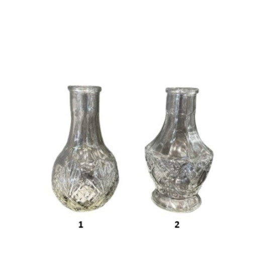 VASE EN VERRE AVEC RELIEF︱Lory