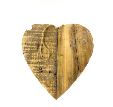 COEUR EN BOIS NATURELLE 30CM︱Lory
