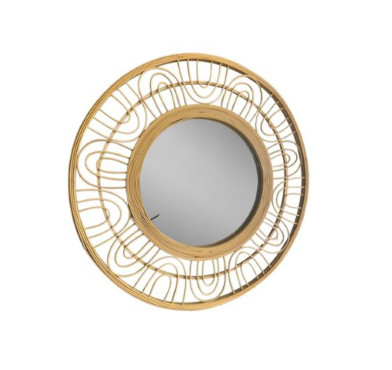 MIROIR EN ROTIN D.70CM︱Lory