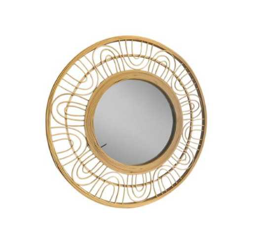 MIROIR EN ROTIN D.70CM︱Lory