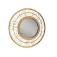 MIROIR EN ROTIN D.70CM