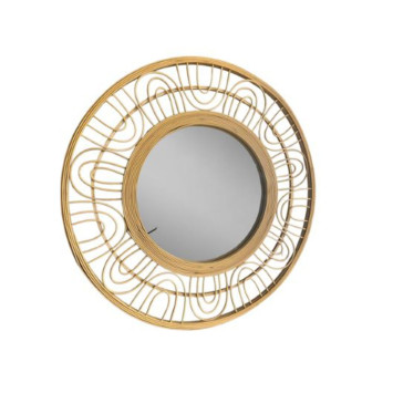 MIROIR EN ROTIN D.70CM︱Lory