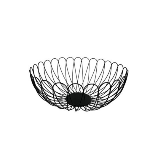 PANIER A FRUIT EN METAL NOIR︱Lory