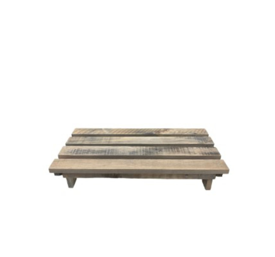 PLATEAU BOIS SUR PIED 58X28X12