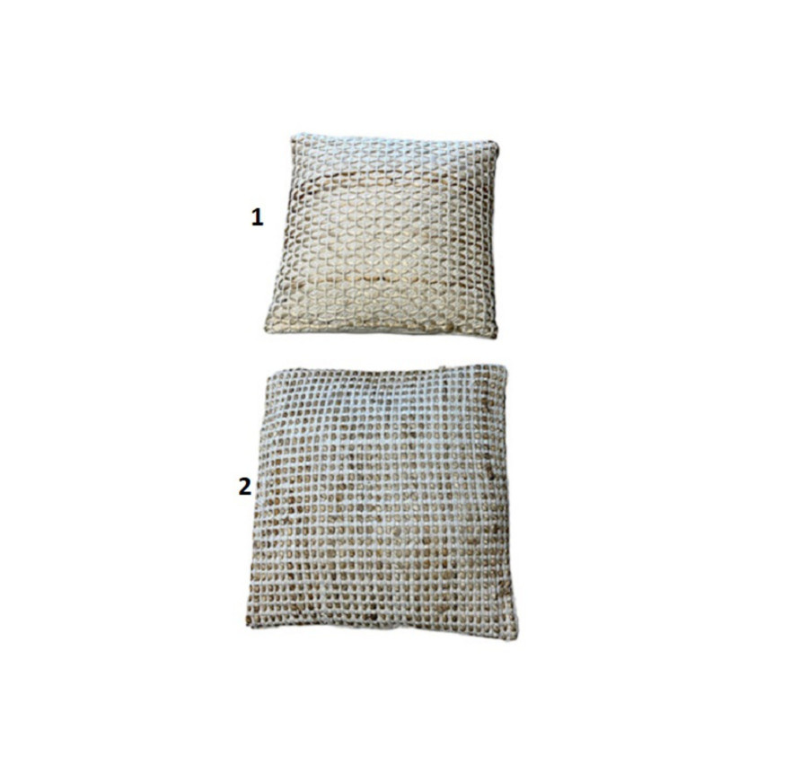 COUSSIN CARRE EN JUTE TRESSE