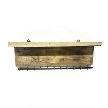 ETAGERE EN BOIS PORTE︱Lory
