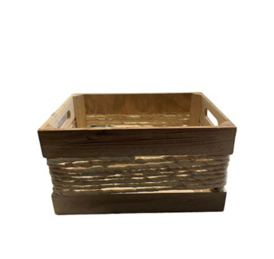 CAISSE EN BOIS ET OSIER︱Lory