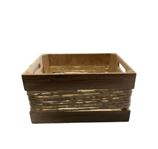 CAISSE EN BOIS ET OSIER︱Lory