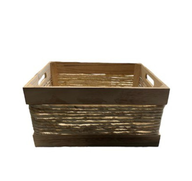 CAISSE EN BOIS ET OSIER︱Lory