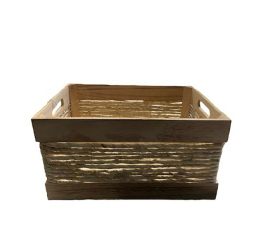 CAISSE EN BOIS ET OSIER︱Lory