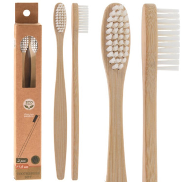 BROSSE A DENTS BAMBOU X2PCS︱Lory