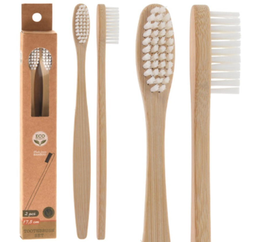 BROSSE A DENTS BAMBOU X2PCS