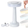 LAMPE DE TABLE BLANCHE TACTILE