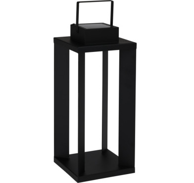 LANTERNE SOLAIRE EN METAL NOIR︱Lory