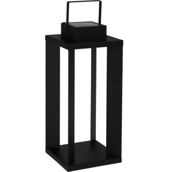 LANTERNE SOLAIRE EN METAL NOIR︱Lory