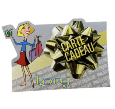 CARTE CADEAU LORY D UNE VALEUR︱Lory