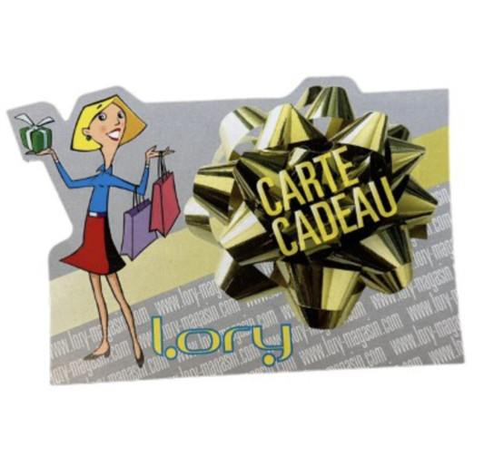 CARTE CADEAU LORY D UNE VALEUR︱Lory