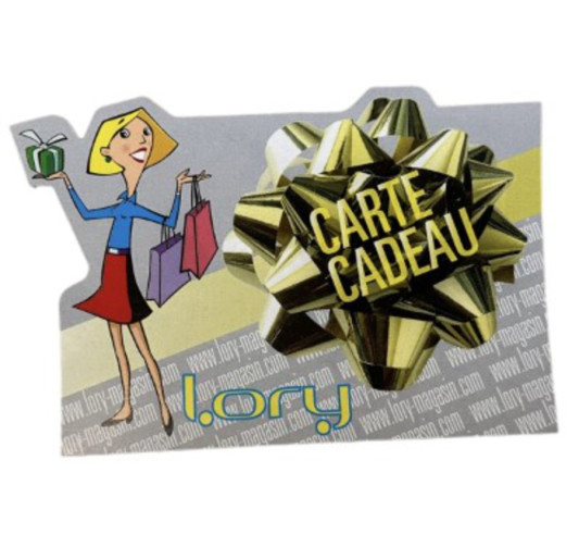 CARTE CADEAU LORY D UNE VALEUR︱Lory
