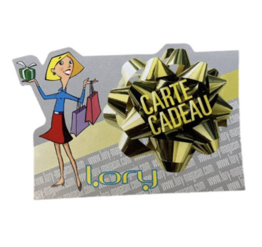 CARTE CADEAU LORY D UNE VALEUR︱Lory
