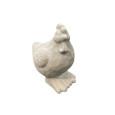 STATUE COQ EN CIMENT GRIS