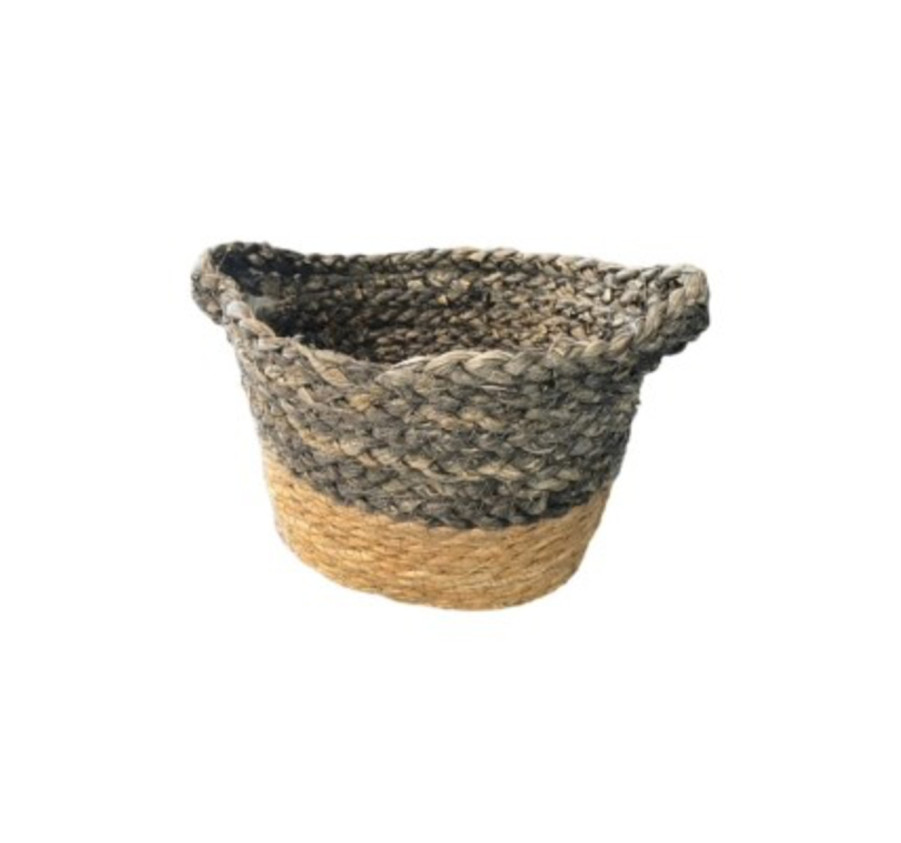 PANIER OVAL EN FIBRE VEGETALE