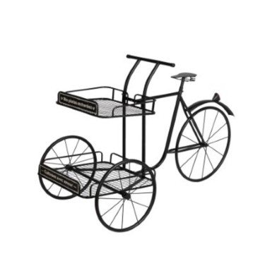 TRICYCLE PORTE PLANTE NOIR︱Lory