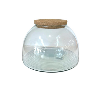 VASE MENIL EN VERRE ET BOUCHON︱Lory