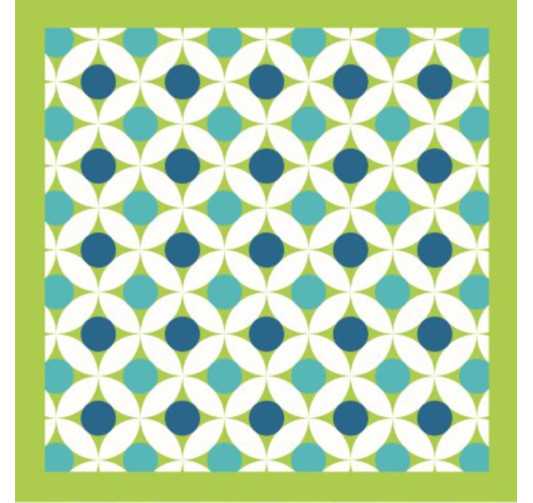 SERVIETTE EN PAPIER RONDS VERT︱Lory